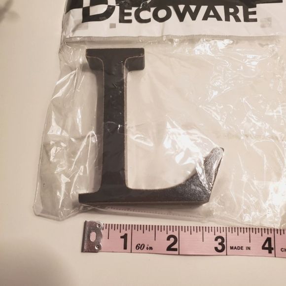 $3 🌟Add On, Letter L, dark brown, wood - Picture 3 of 5